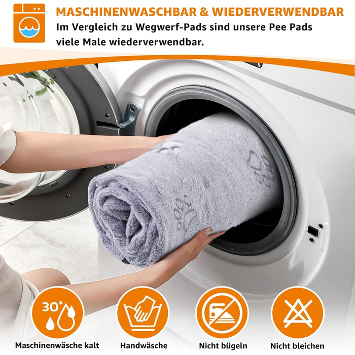 Підкладки для тварин PICK FOR LIFE, 2 шт., 70x100 см, швидко поглинаючі, для цуценят та собак, сірі