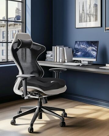 Ортопедична подушка для сидіння Feagar з Memory Foam, ергономічна подушка для офісного крісла, інвалідного візка, автокрісла, для хребта, чорна (чорний, XL (90-150 кг))