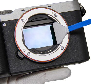 UES Набір для чищення матриці DSLR/DSLM (FFR24) – 14 серветок 24мм + 15мл рідина для видалення пилу (Canon, Nikon, Sony)