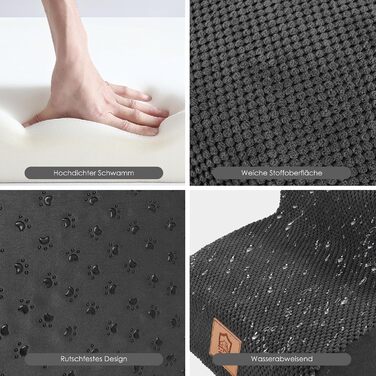 Сходинки для собак Myiosus: 2 сходинки, водонепроникні, протиковзкі, для диванів та ліжок, знімний чохол, портативні, підходять для котів та собак маленьких порід (Чорний)