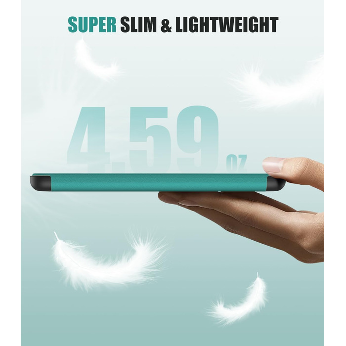 Чохол для Kindle Paperwhite 2024 (12-го покоління) та Kindle Colorsoft Signature Edition 2024 MoKo, Denim Green, з авто-ввімкненням/вимиканням