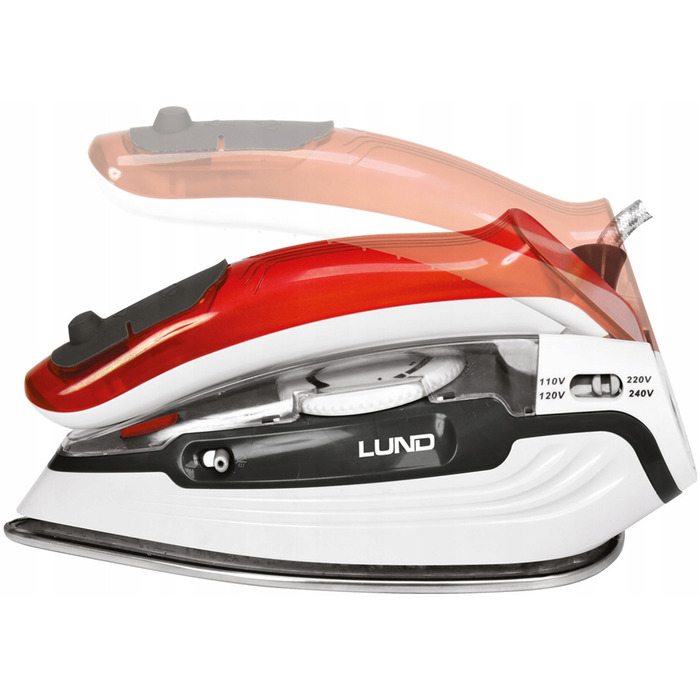 Дорожня праска 1100 Вт, складана, з керамічною підошвою та 3 режимами прасування