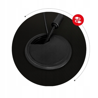 Ігровий комп'ютерний стіл Huzaro HERO 2.5 з тримачами, чорний