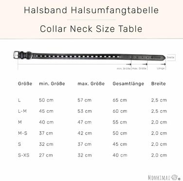 Нашийник для собак Monkimau з натуральної шкіри, чорний, з кристалами, регульований (S: 20 мм x 45 см)