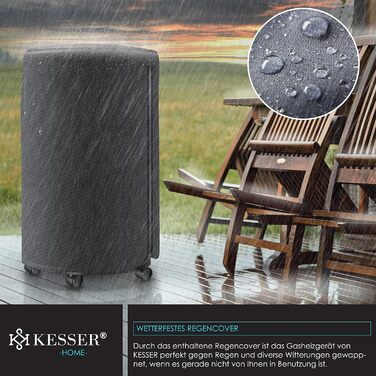 Газовий обігрівач KESSER® з керамічним інфрачервоним нагрівачем 4200 Вт (з газорегулятором та шлангом)