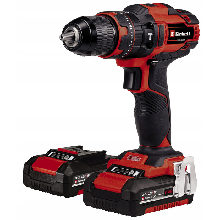 Ударний дриль-шурупокрут Einhell TE-CD 18/40 Li-i +64 (2x2,0Аг)