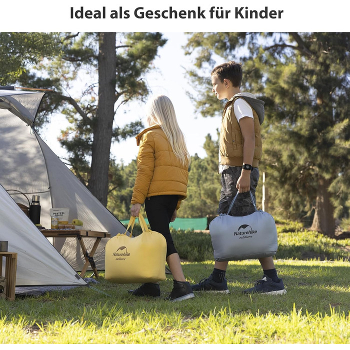 Дитячий спальний мішок Naturehike C100-Gelb для кемпінгу та подорожей (бавовна)