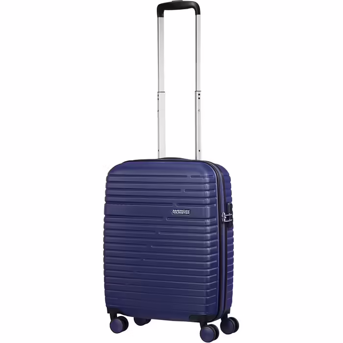 Валіза American Tourister Aero Racer Spinner 68, розширювана, 3.6 кг, 75.5 л, синя, 4 колеса