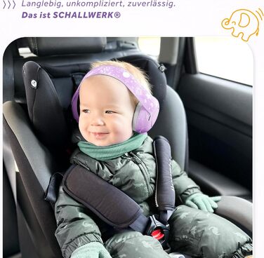 Schallwerk Mini+ (Dusty) - Шумоізоляційні навушники для малюків, захист вух для дітей, преміум якість