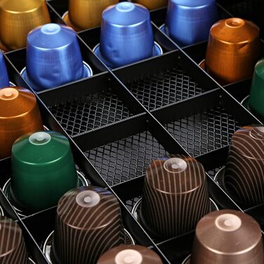 Утримувач для капсул кави HiveNets, коробка-висувна для Nespresso, на 60 капсул, червоний (Getaway Solids)
