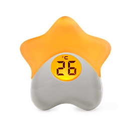 Purflo Starlight Color-Changing Baby Room Thermometer, USB Rechargeable, Digital Temperature Monitor for Indoor and Children's Rooms, one of your baby essentials.