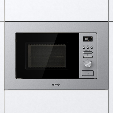 Вбудована мікрохвильова піч Gorenje BMI201AG1X з грилем, 20 л