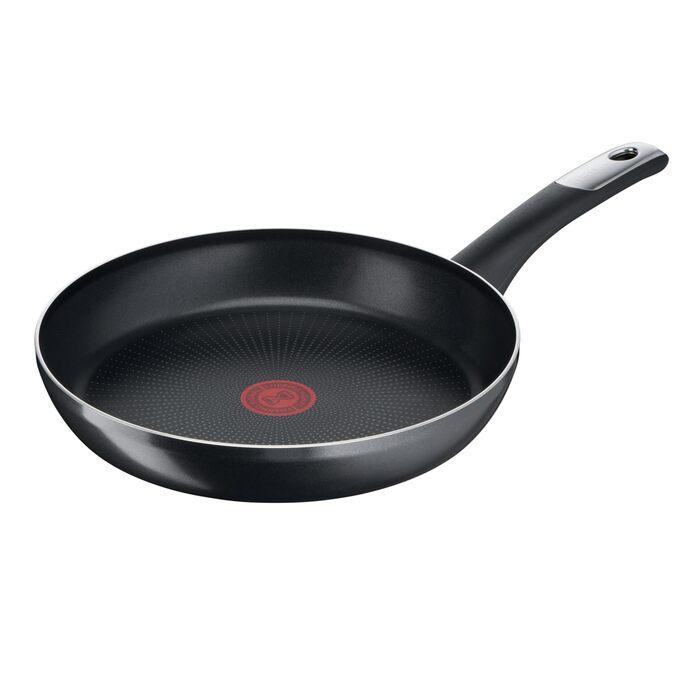 Сковорода Tefal Hard Titanium Essential 28 см антипригарна, з індикатором нагріву, виготовлена у Франції