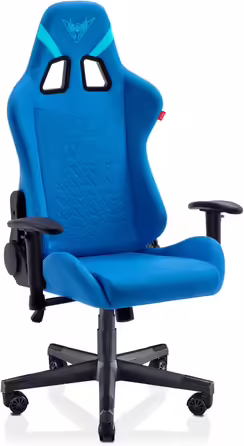 VALK Nyx - Fabric Gaming Chair, Gamer Chair (Breathable Soft Fabric, 160° Recline Angle, 2D Armrests, Ergonomic) Desk Chair, Office Chair (Sapphire Blue) Sapphire Blue Fabric
