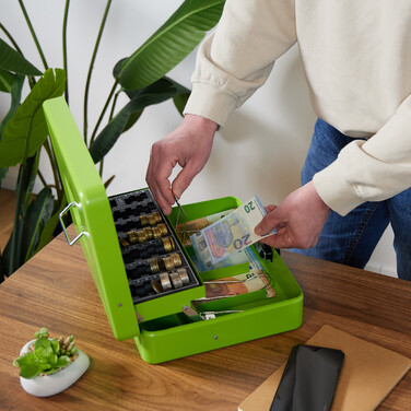 Relaxdays Cash Box Комбінація номерів Євро