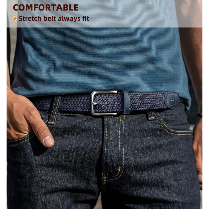 Жгутний ремінь KEMISANT для чоловіків та жінок, 2 шт. Еластичний, тканинний, 35 мм, регульований, бежевий/античний синій