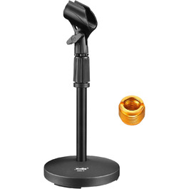 Підставка для мікрофона Moukey на стіл з кліпсою, регульована, 5/8