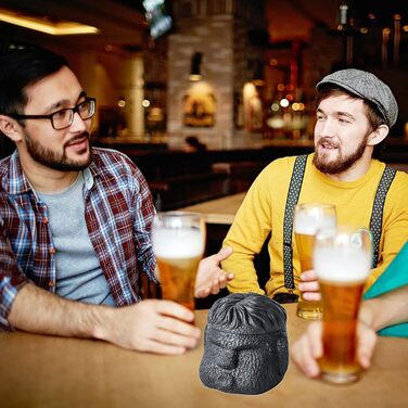 Відро для сміття на вулицю та балкон, герметичне, як стильний декор. Підходить для бетону та нержавіючої сталі (чорний). (Сірий - C, L)