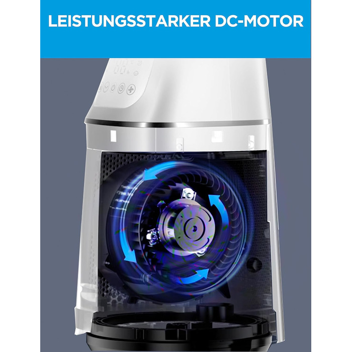 Вентилятор потоловий Midea FZ10-17JR Elegant з дистанційним керуванням, білий, таймер 12H