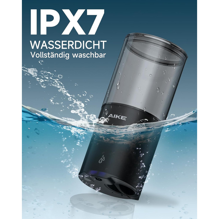 Автоматичний дозатор мила AIKE для рідкої мила, настінний, для кухні та ванної кімнати, IPX7, водонепроникний, 400 мл, з нержавіючої сталі, чорний матовий