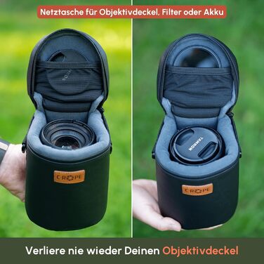 Водонепроникний чохол для об'єктива C-Rope з водонепроникною блискавкою - захисний мішечок для камери - преміум чохол для об'єктива - XS