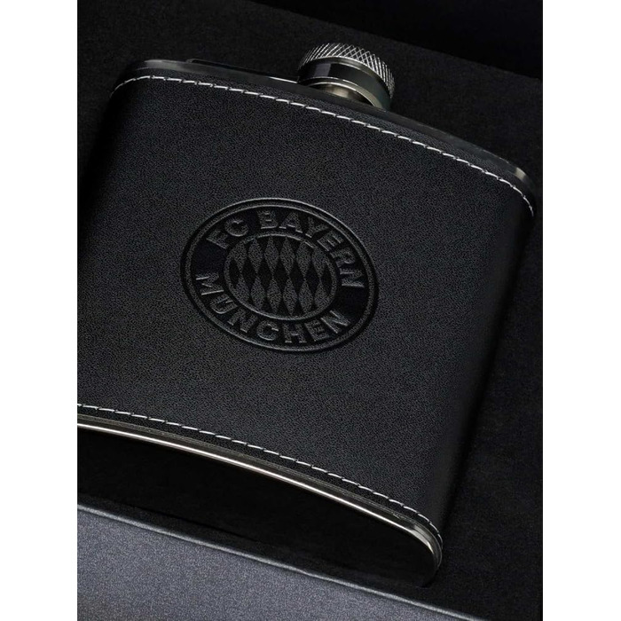 Набір фляга FC Bayern München з подарунковою коробкою, 2 чашки та воронка, 200 мл, нержавіюча сталь