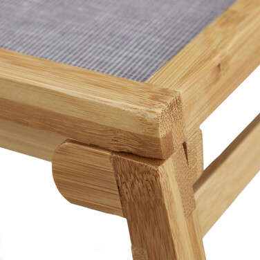 Relaxdays Folding Bamboo Bed Table