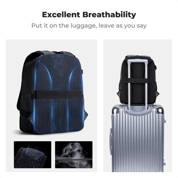 Рюкзак для фотокамери K&F CONCEPT з захистом від дощу, для DSLR/SLR, зелений з імітацією шкіри