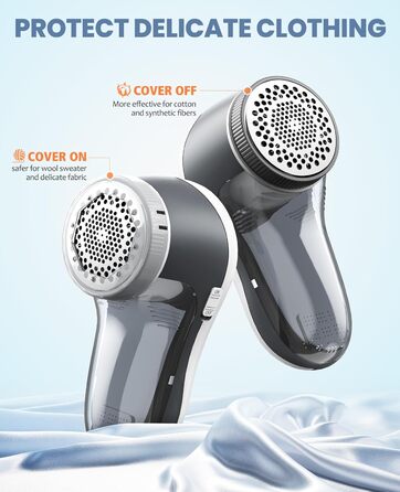 Електричний видалення ворсу POPCHOSE: для одягу, меблів, диванів. 6-лезовий триммер для видалення котушок та ворсу