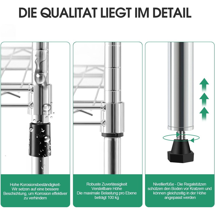 Nilpferd Metal Wire Shelving Unit