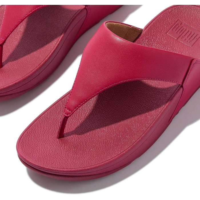 Сандалі жіночі Fitflop Lulu з шкіри, червоно-ягідного кольору, розмір 38 EU