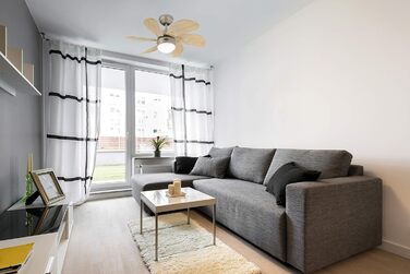 Стеляний вентилятор Westinghouse Turbo Swirl 76 см, з освітленням та 6 лопатями, колір титан, скло опалесціююче, модель 7815840