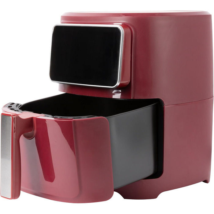 Фритюрниця без олії Bergner MAROON 1800W 6.9L з керамічним покриттям, 8 програм, таймер до 30 хв