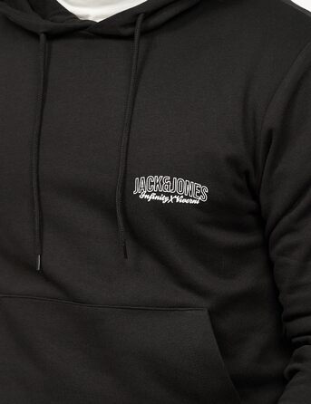 Чоловічий світшот з капюшоном JACK & JONE, чорний, розмір M