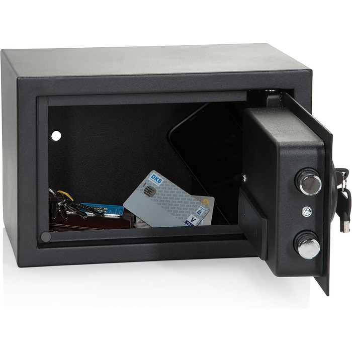 Офісний сейф Tresor COMPACT III з цифровим замком, 8.5 л, сталевий, чорний, 20x31x20 см