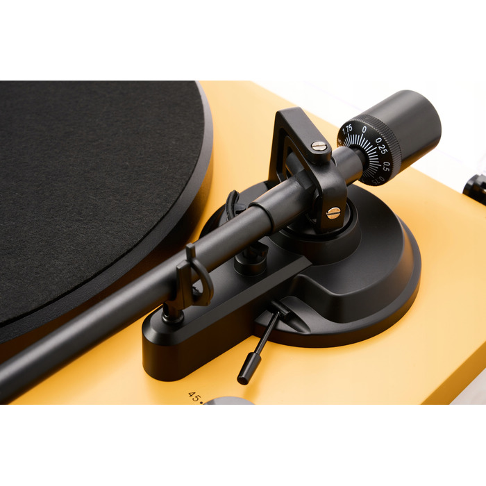 Вініловий програвач Argon Audio TT MK2 (жовтий) з картриджем Audio-Technica AT3600L