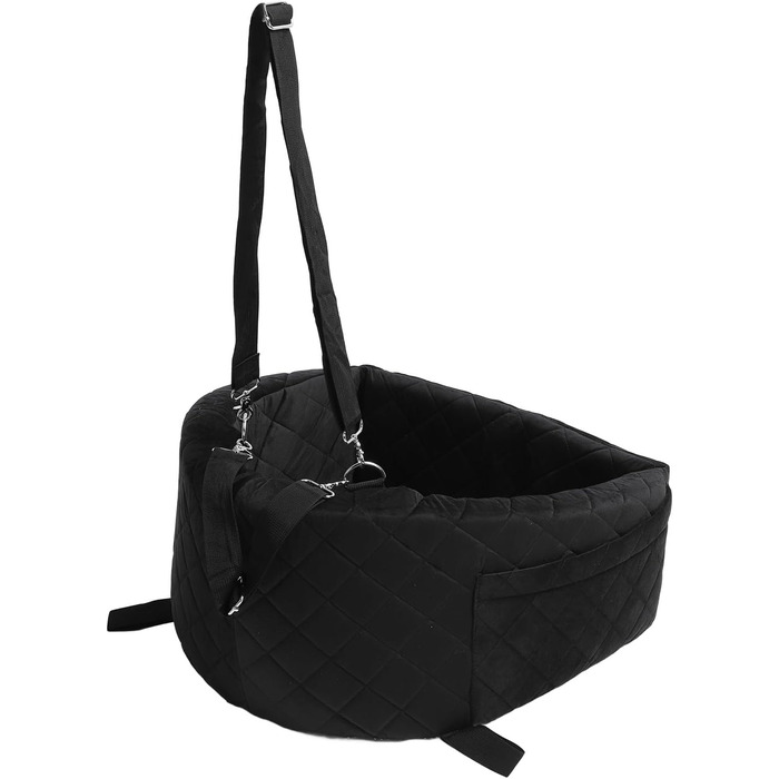 Автокрісло для собак Ejoyous: чорне, з memory foam, до 15.9 кг