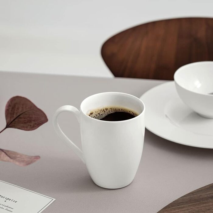 Villeroy & Boch – Royal Henkelbecher White, Dishwasher Safe, Microwave Safe, Cup, Mug, Coffee Cup, Porcelain, Coffee Cup, Hot Beverage Cup, Premium Bone Porcelain