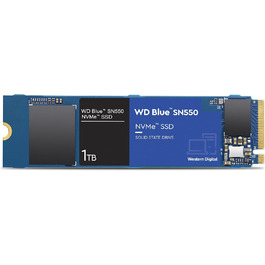 SSD накопичувач WD Blue SN550 1 TB NVMe M.2 - висока швидкість, внутрішній