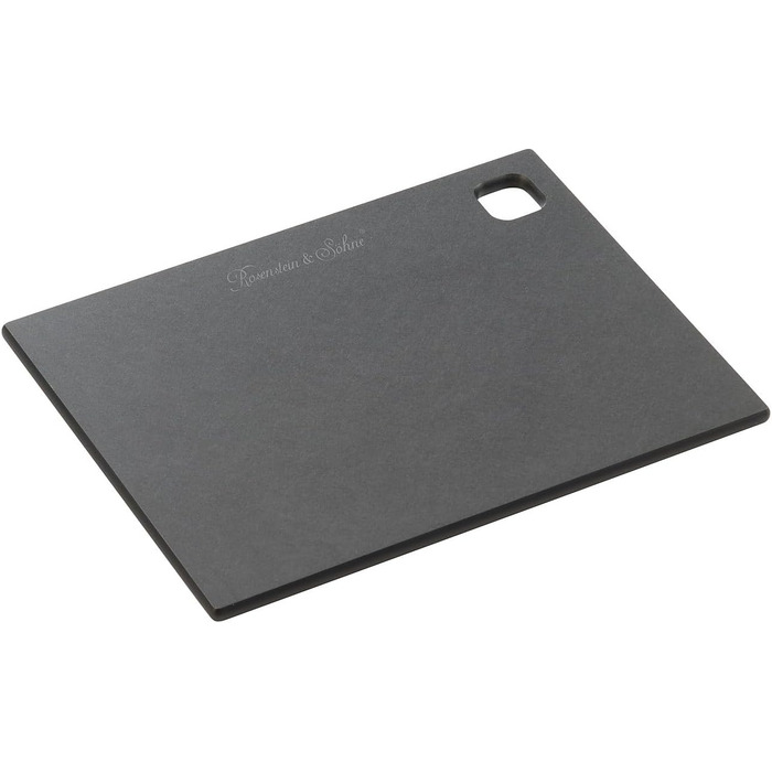Rosenstein & Söhne Cutting Board: Wood fiber cutting board, dishwasher-safe, black, 20 x 15 x 0.6 cm (Food preparation cutting board, kitchen vegetable boards)…