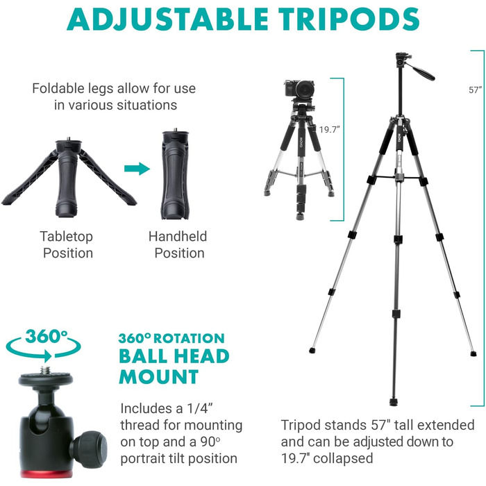 Movo iVlogger-PRO: Набір для влогів з комплектом аксесуарів для iPhone/Android (статив, мікрофон, RGB-світло)