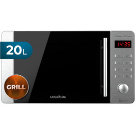 Мікрохвильова піч Cecotec Pro Clean 5110 Inox: 20 л, 700 Вт, гриль 800 Вт, LED, Digital, нержавіюча сталь