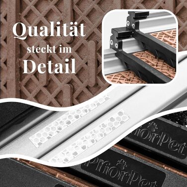 Рампа для собак у машину, складна, телескопічна, до 90 кг, для SUV та легкових автомобілів, з неслизьким покриттям, з кліпсою, з відбиваючими смугами