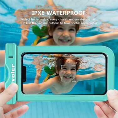 Водонепроникна сумка-чохол на пояс з кишенею для телефону, універсальна пляжна сумка, водонепроникна для водного спорту, пляжу, плавання, катання на човні (зелена)