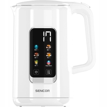 Електричний чайник Sencor SWK 0950WH, 2200 Вт, 1,7 л, білий