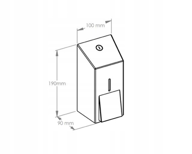 Дозатор для рідкого мила зі сталі Merida Stella Mini 400 мл, DSM102
