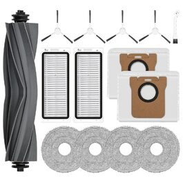 Комплект аксесуарів TriCut для Dreame L10s Ultra Gen 3 / L50 Ultra / X40 Ultra / L40 Ultra / X40 Master / Mova P50 Pro Ultra: 6 пилозбірників, 4 бічні щітки, 4 серветки для миття, 4 фільтри, 1 основна щітка (сумісно з L20)