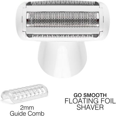 Електричний жіночий прилад для гоління та тримера бікіні Rio Go Smooth, вологостійкий, для ніг, під пахвами, інтимної зони, акумуляторний