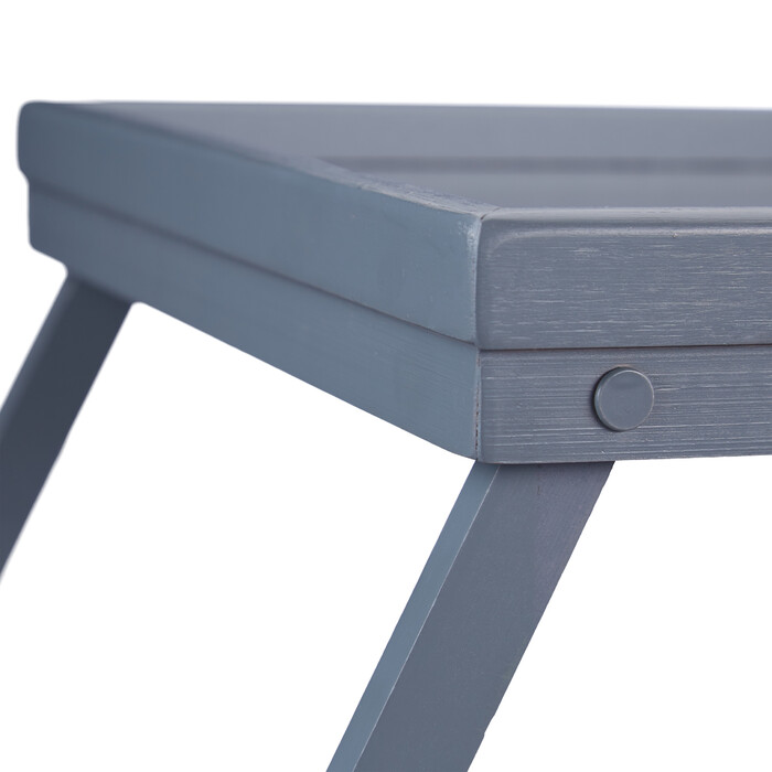 Relaxdays Bamboo Bed Table - Grey