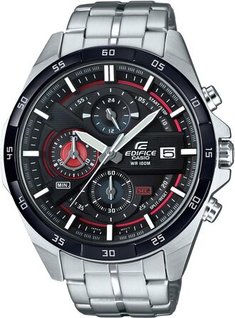 Годинник Casio Edifice EFR-556D-1AVUEF (червоно-чорний, на браслеті)